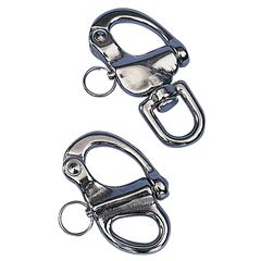 Fixed Snap Shackle AISI316 L52mm, 12mm Gap, 9mm Eye 23873
